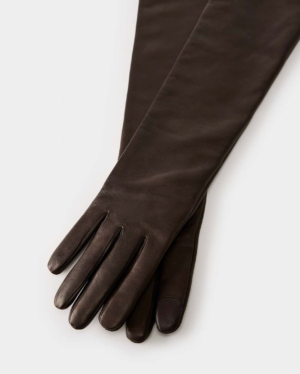 Renown Leather Extra-Long Gloves limited edition Nib Brown size Large
